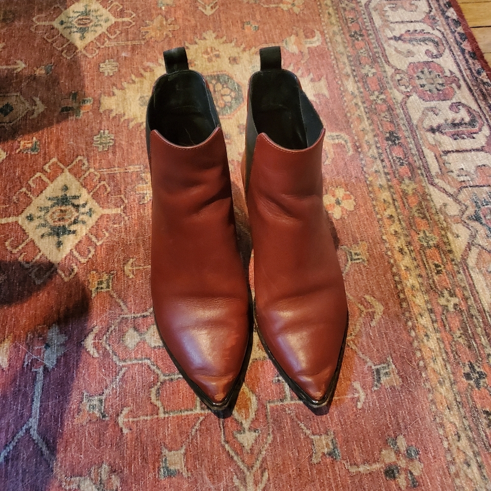 Acne Studio's red leather Jensen boots